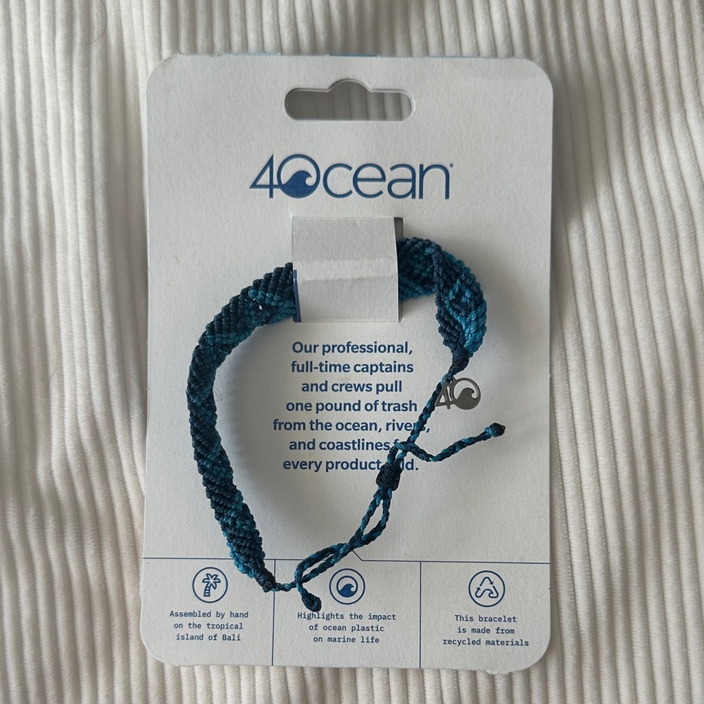 4ocean Blue Braided Bracelet